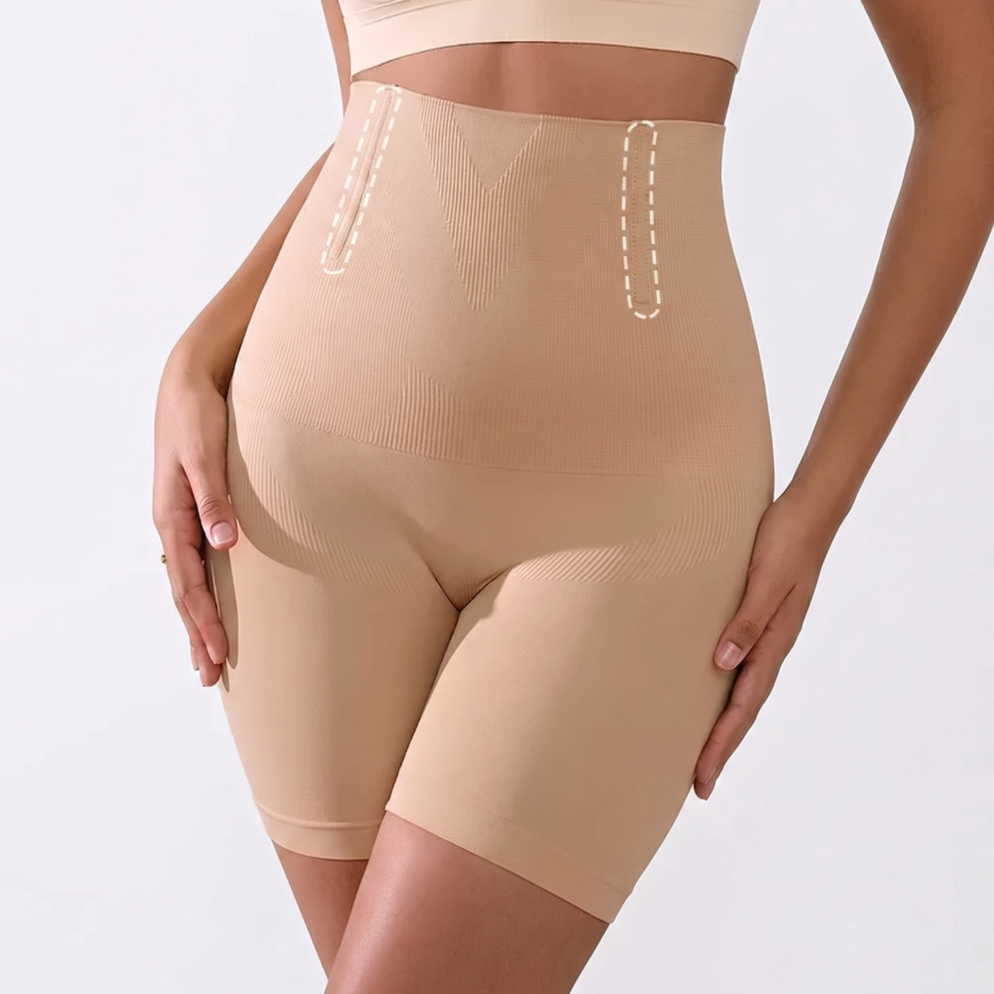 High Waist Traceless Shaping Hip Pants (Plus Size Edition) Waist Shaping | Body Smoothing | Comfortable Daily Wear | ISHR260430A093