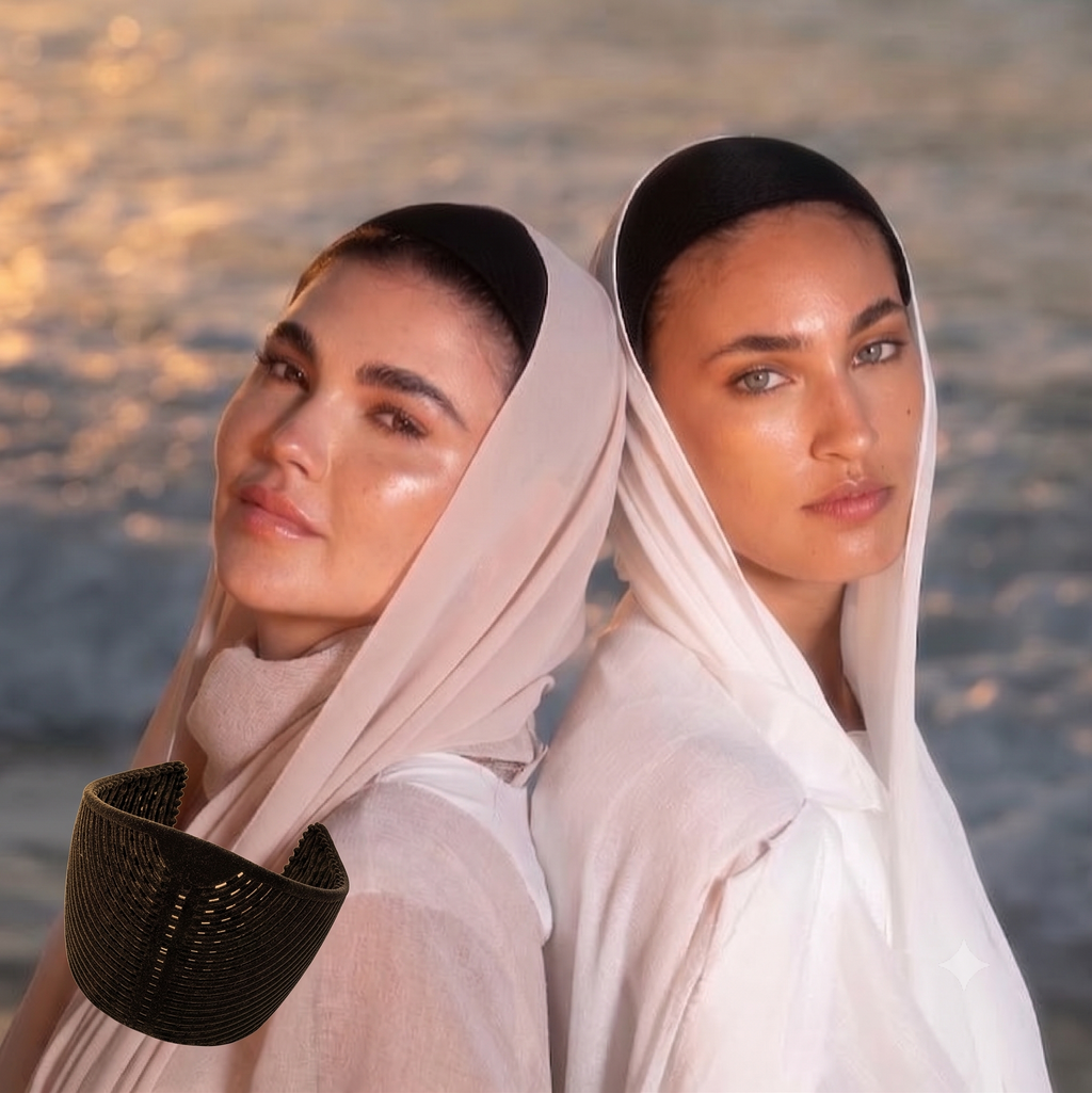 ISB Hijab Scarf (100% NON-SLIP Edition) Crown Premium Headband  | Scarf Hair Fixer | Secure Hijab Fit | Comfortable Daily Wear | ISMT2610031005