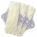 Reusable Anti-Leakage Cotton Sanitary Pads (Mugwort Yarn Series) Waterproof Edition | 3 pcs Packet | Washable | Pure Cotton Comfort for Elderly | Eco-Friendly Protection | ISMT260518A127
