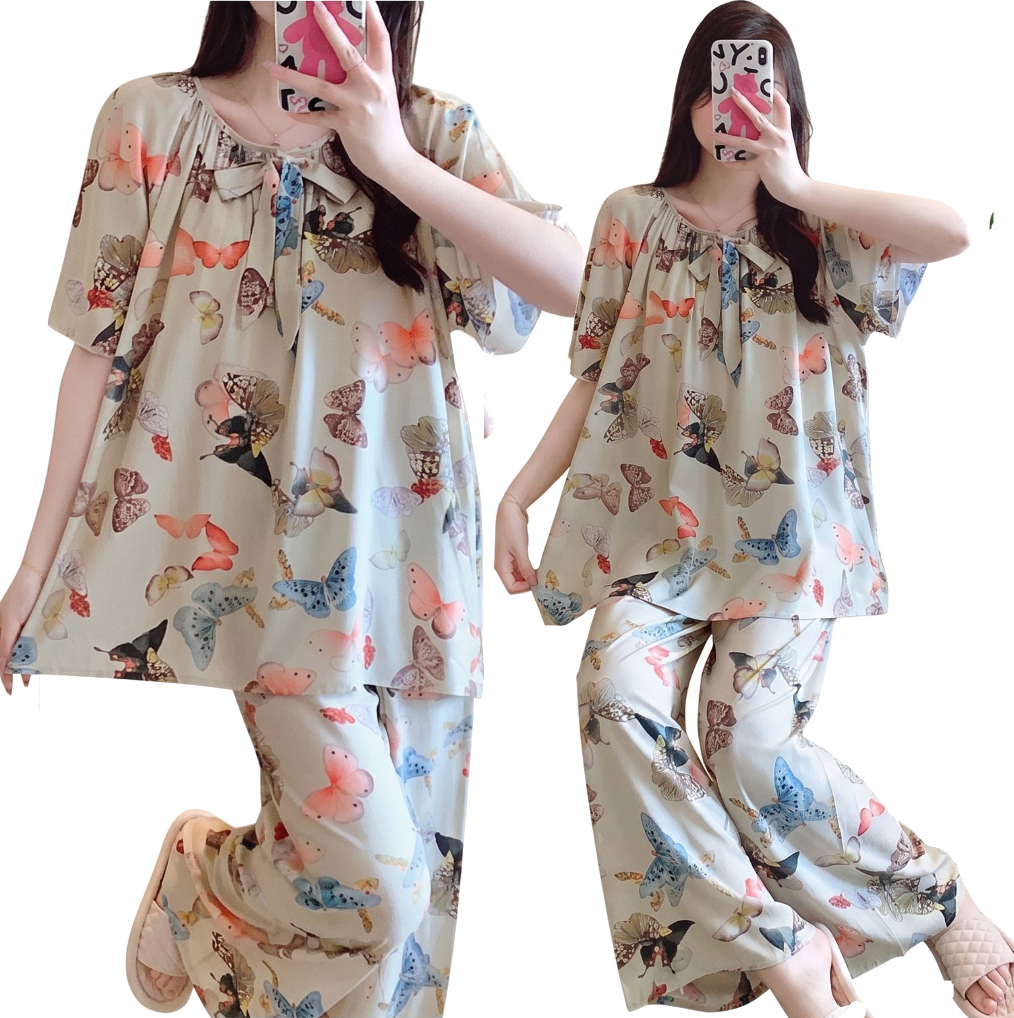 Cotton Silk Pajama (Outdoor Friendly) Short Sleeve | Home + Outside Wear | Soft Daily Comfort | CLS260522A138