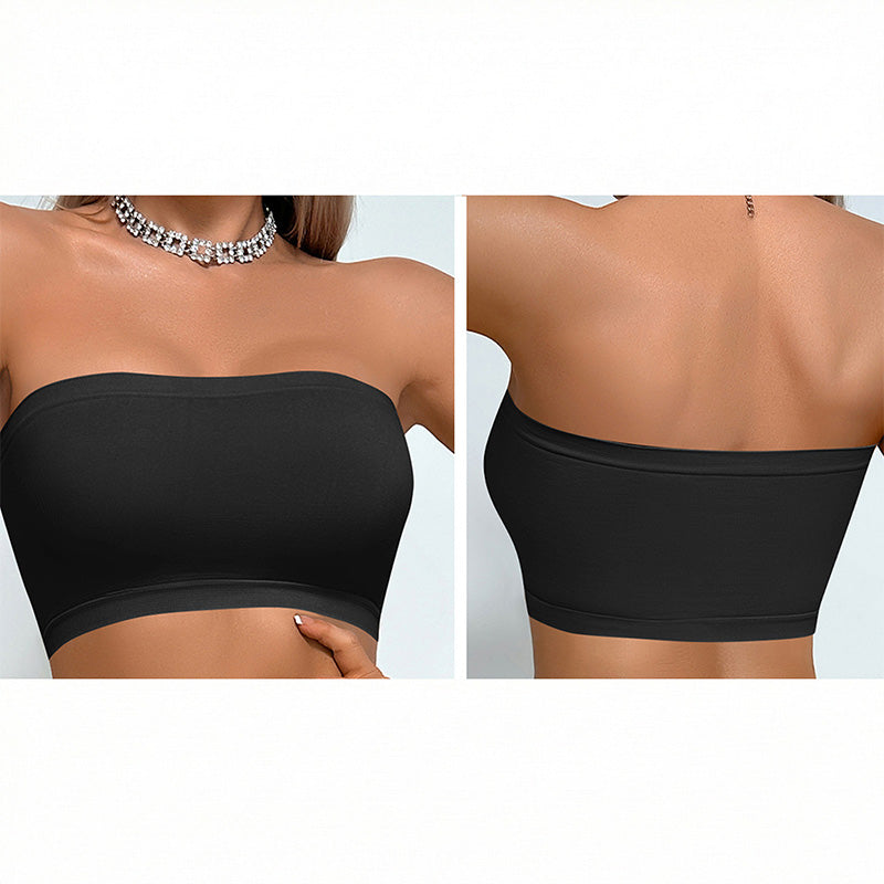 LIXA Skin-Colored Tube Bra One-Piece Bandeau Top | Anti-Exposure | Integrated Chest Wrap | Tight-Fitting Comfort | China Imported | CB260116929