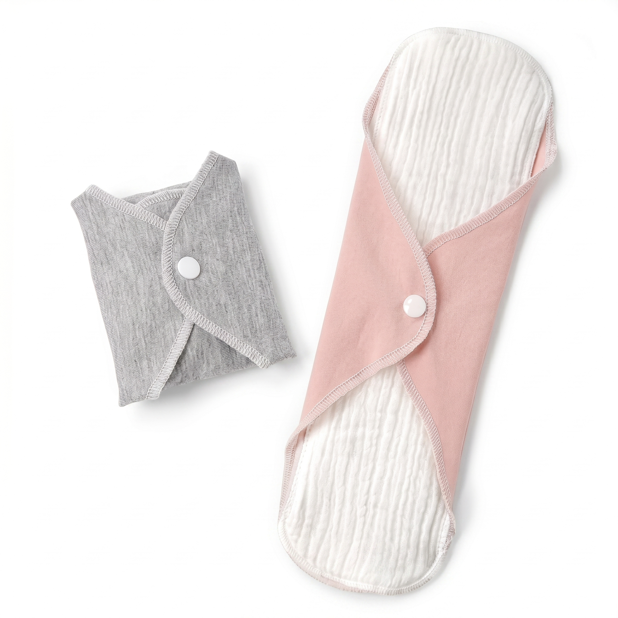 Reusable Anti-Leakage Cotton Sanitary Pads (Oxygen-Permeable Yarn) Waterproof Edition | 3 pcs Packet | Washable | Pure Cotton Comfort for Elderly | Eco-Friendly Protection | ISMT260518A128