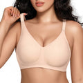 ORIA Seamless Soft Support Bra | Hook 3 | Cup D | Wire-Free Comfort | Push-Up Lift | Smooth Daily Support | CB260520A134