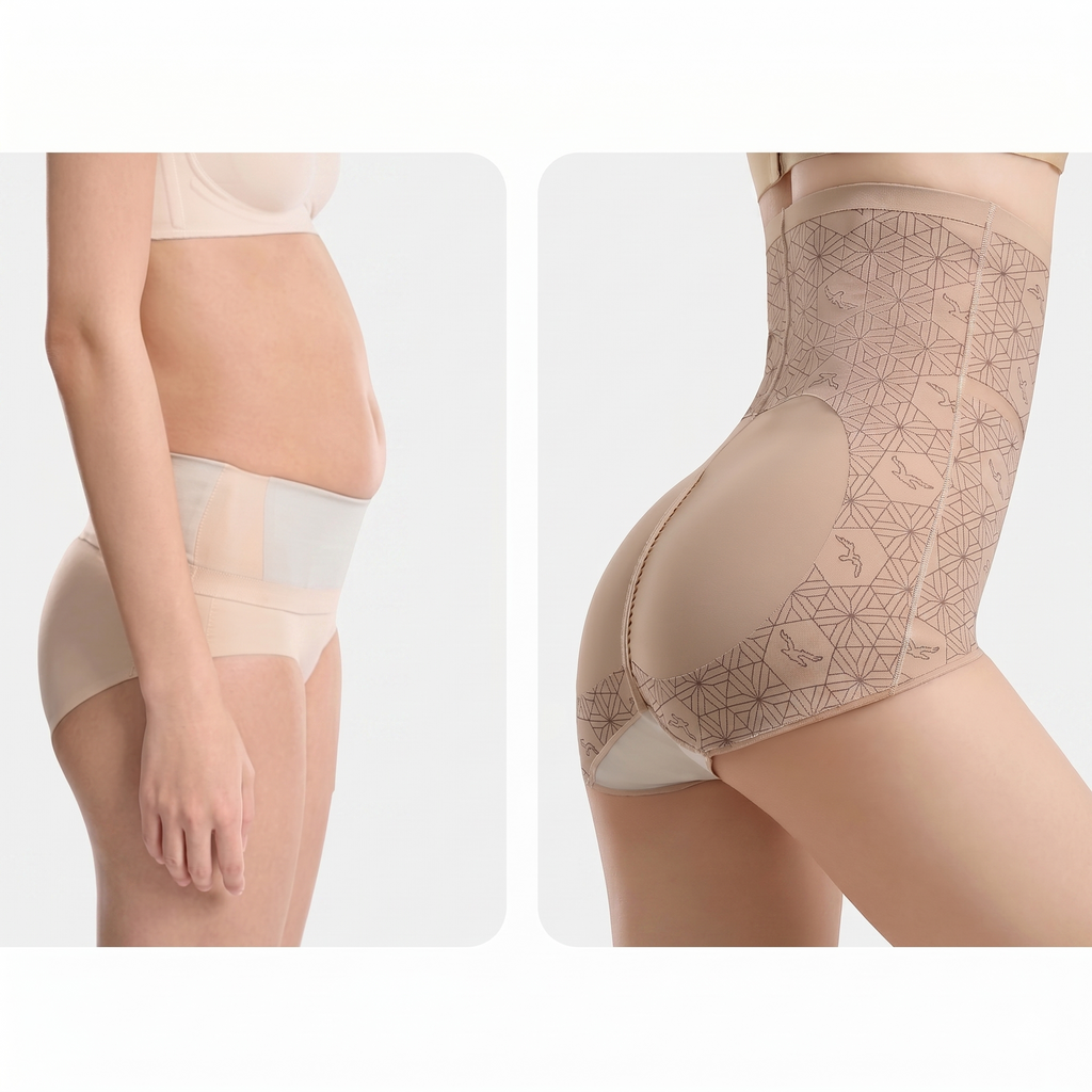 Tummy Control Shapewear Segmented Compression Seamless Butt Lift | High Waist Support | Premium Daily Comfort | ISHR260520A131