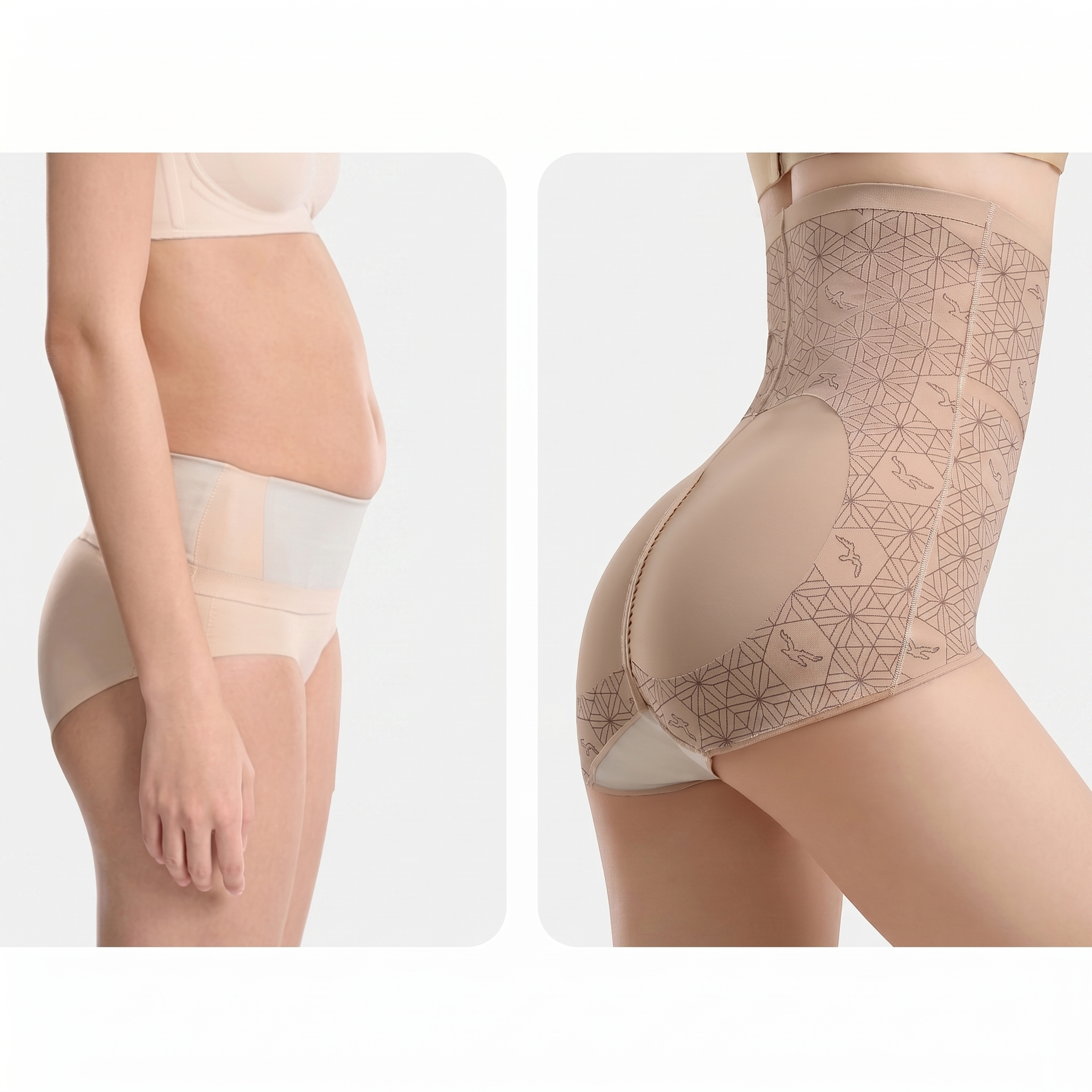 Tummy Control Shapewear Segmented Compression Seamless Butt Lift | High Waist Support | Premium Daily Comfort | ISHR260520A131
