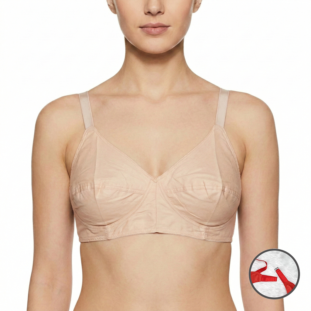 ISB RINA / Ruby Crown Bra ( Daily Use ) | 100% Cotton Comfort | 1 Hook Design | Soft &amp; Breathable Fit | KB23032101