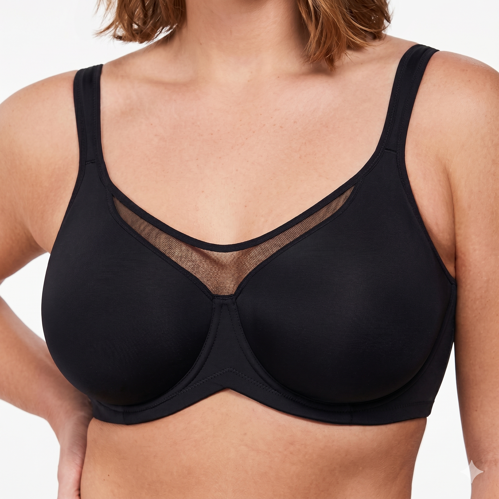 ELVA Adjustable Push-Up Support Bra (Large Size Edition) | Cup C D | 3 Hook | Adjustable Wire | Lightweight Daily Wear | CB260521A133