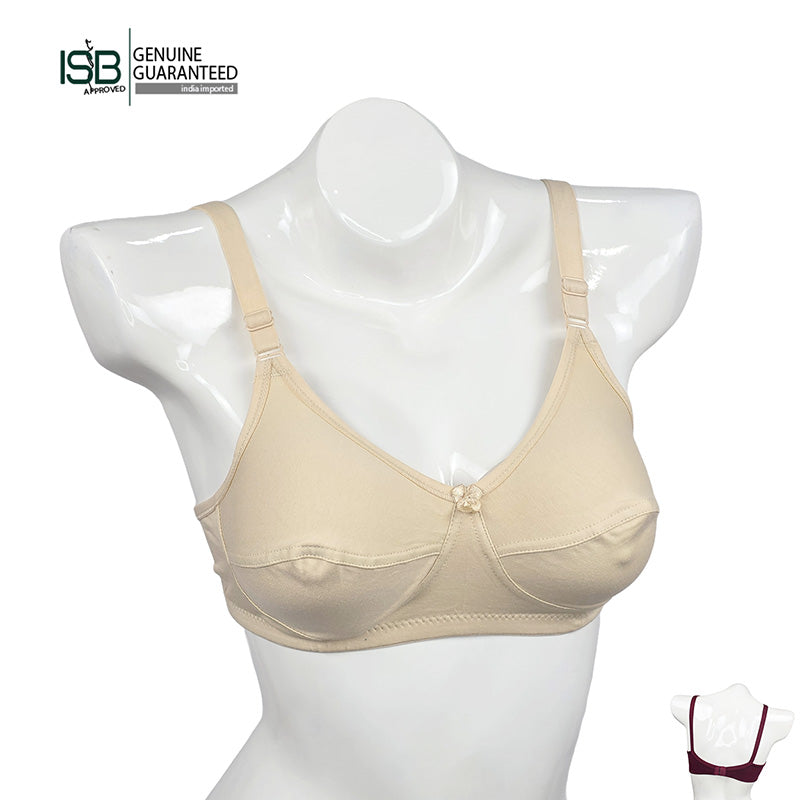 GUDDI FOURWAY BRA (Cup C) 4-Way Stretch Support | Indian Imported | Firm Shape &amp; Daily Comfort | IB260221992