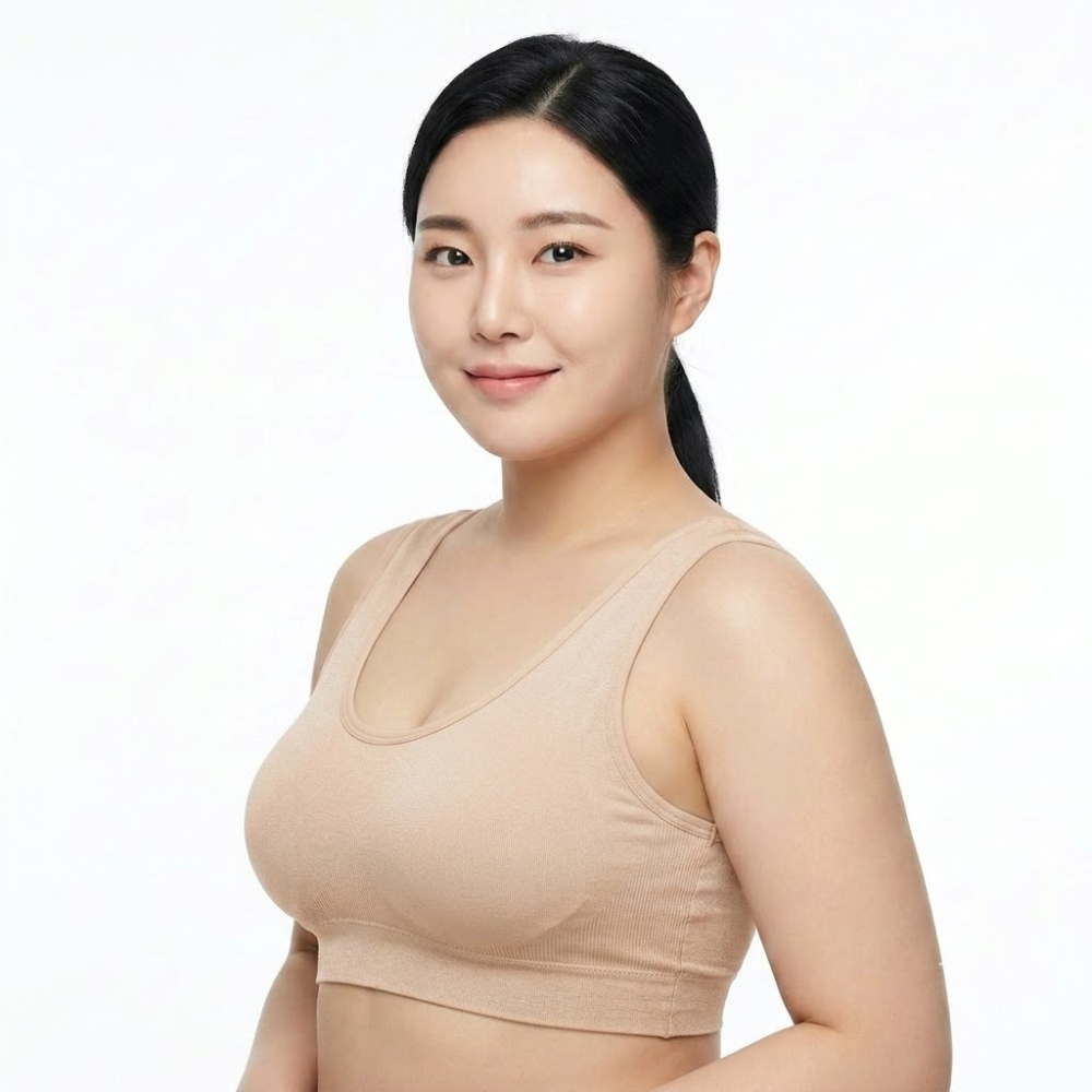 NAQA Seamless Plus Size Vest Underware (Summer Comfort Edition) | Fixed Cup | Breathable | Beautiful Back | Lightweight Daily Wear | CT260703A185