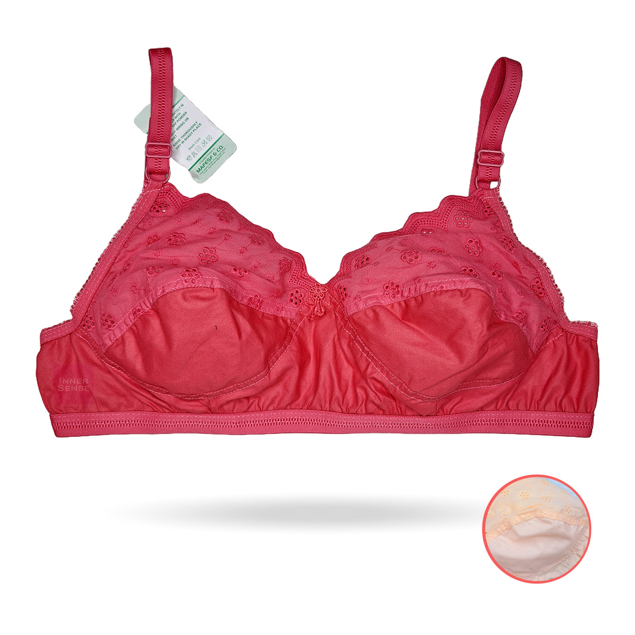 Half Chikankari Cotton BRA (2 hook) | KB241015327