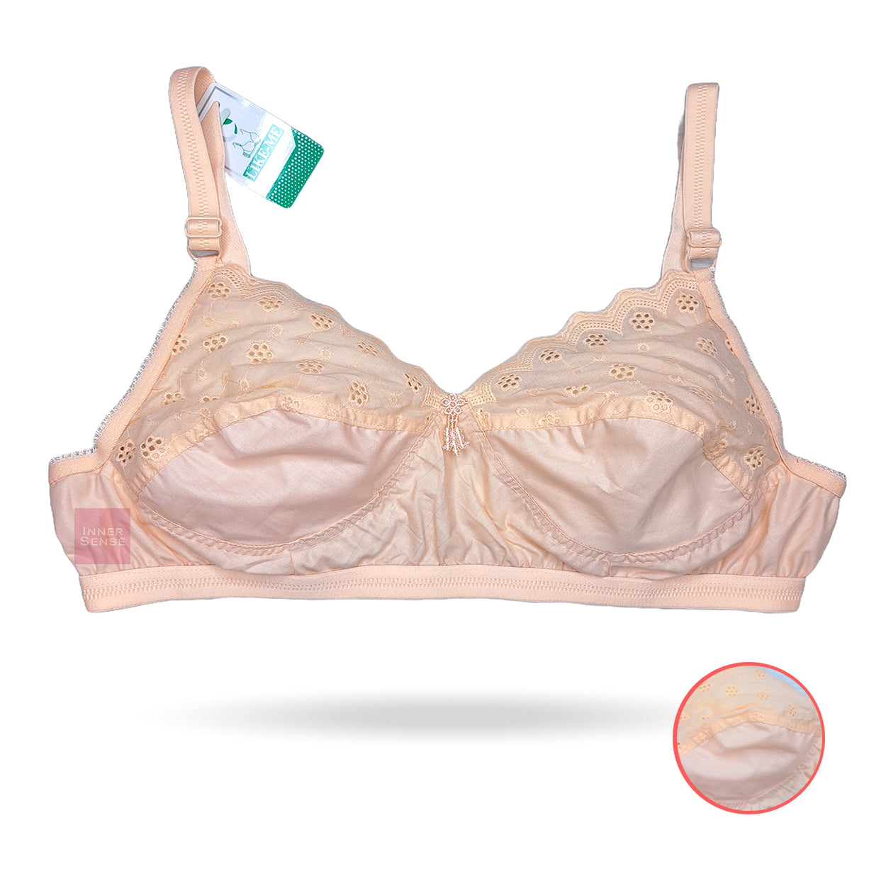 Half Chikankari Cotton BRA (2 hook) | KB241015327