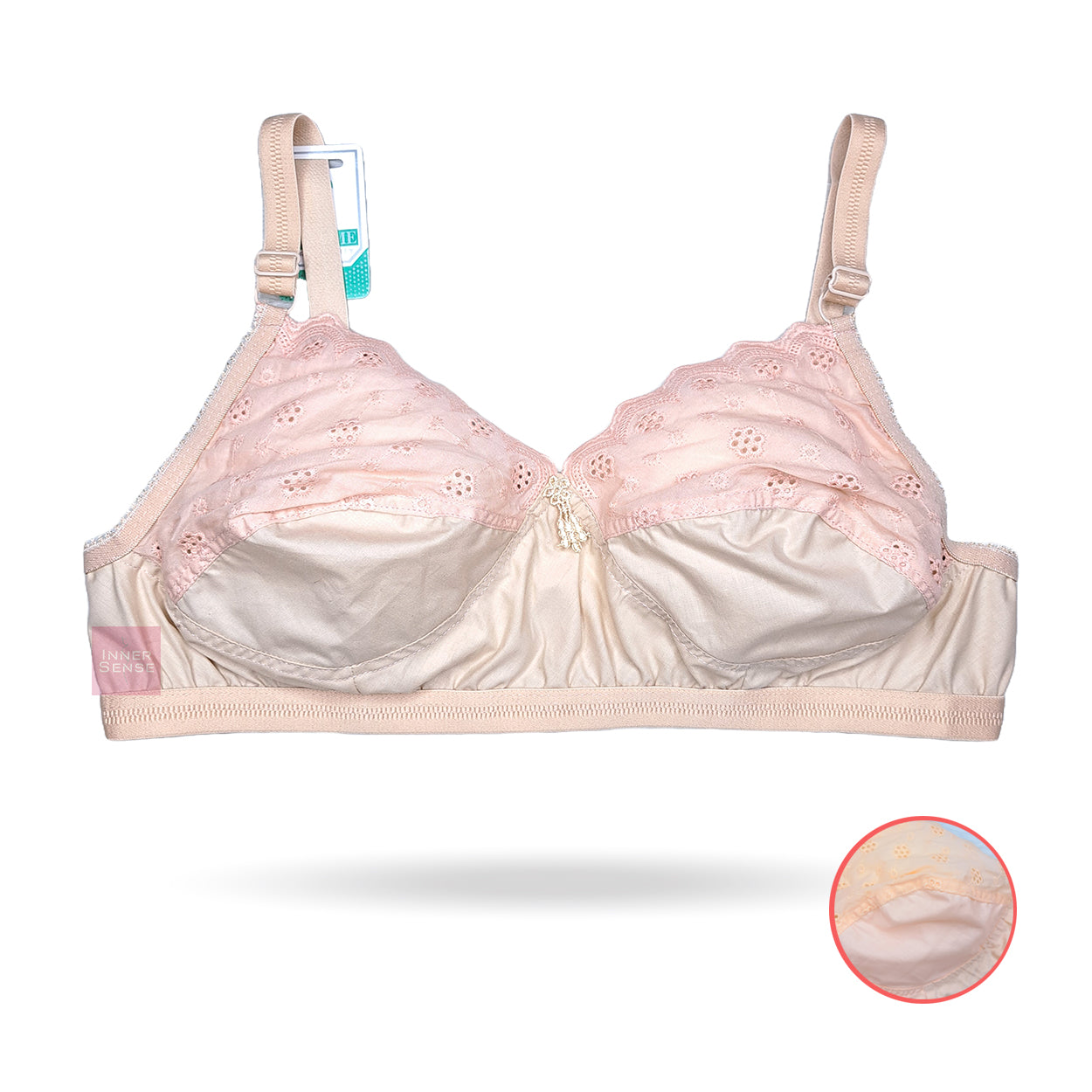 Half Chikankari Cotton BRA (2 hook) | KB241015327