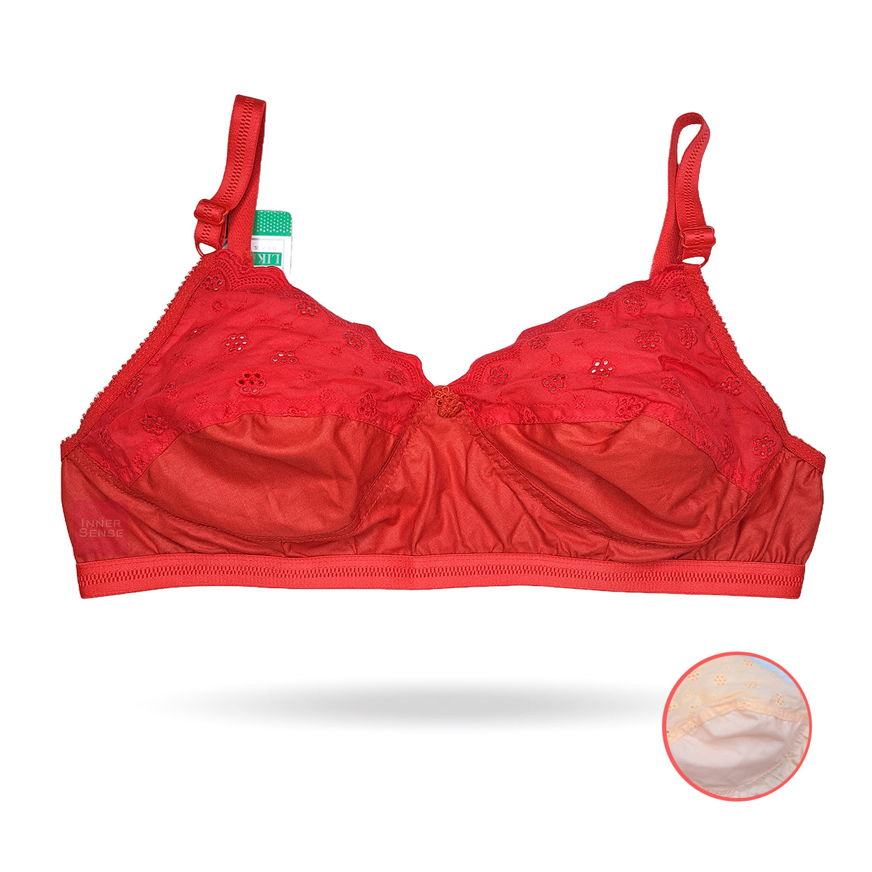 Half Chikankari Cotton BRA (2 hook) | KB241015327