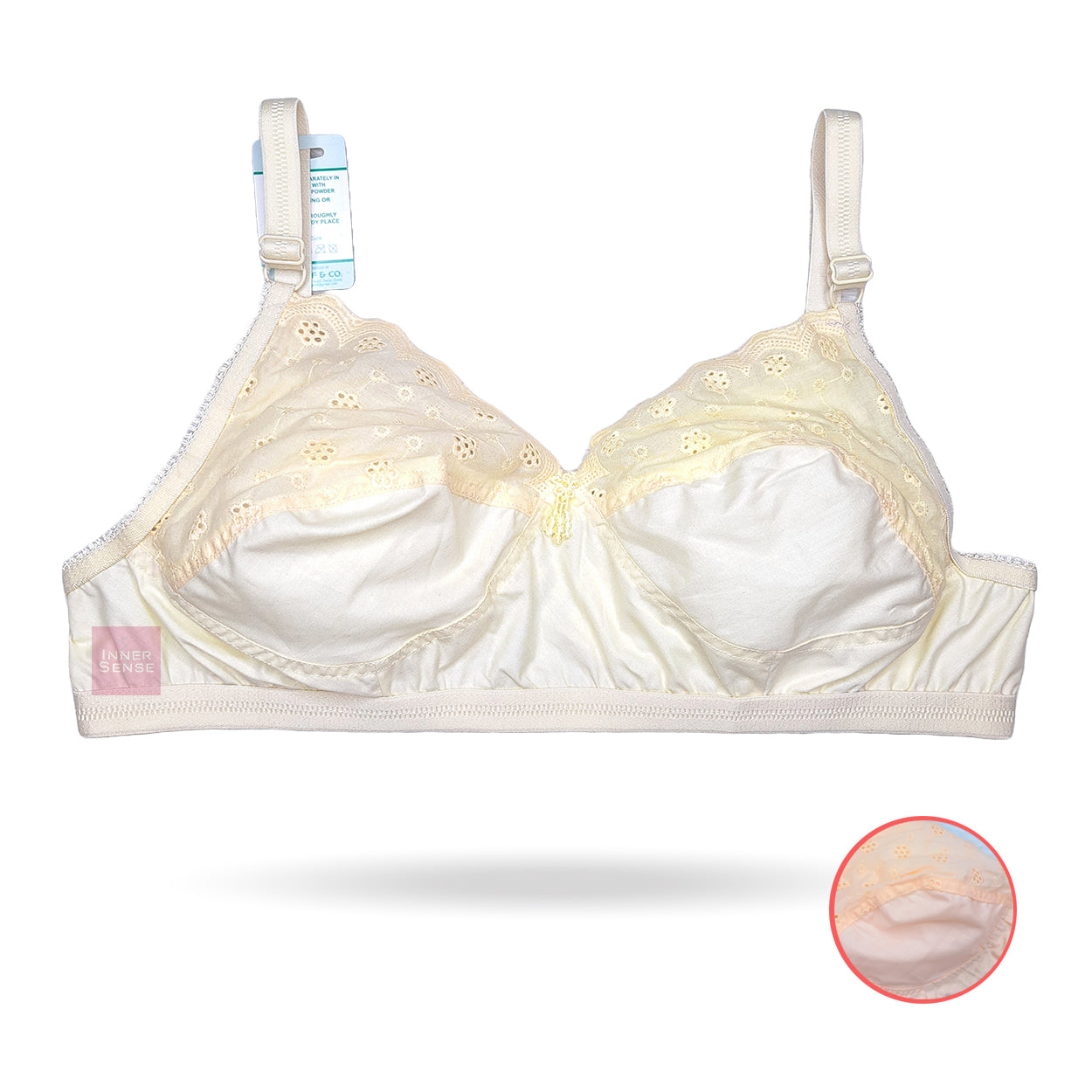 Half Chikankari Cotton BRA (2 hook) | KB241015327