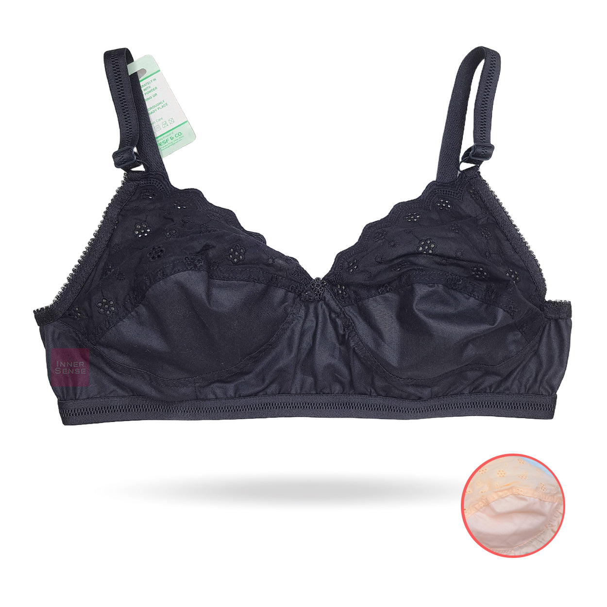 Half Chikankari Cotton BRA (2 hook) | KB241015327