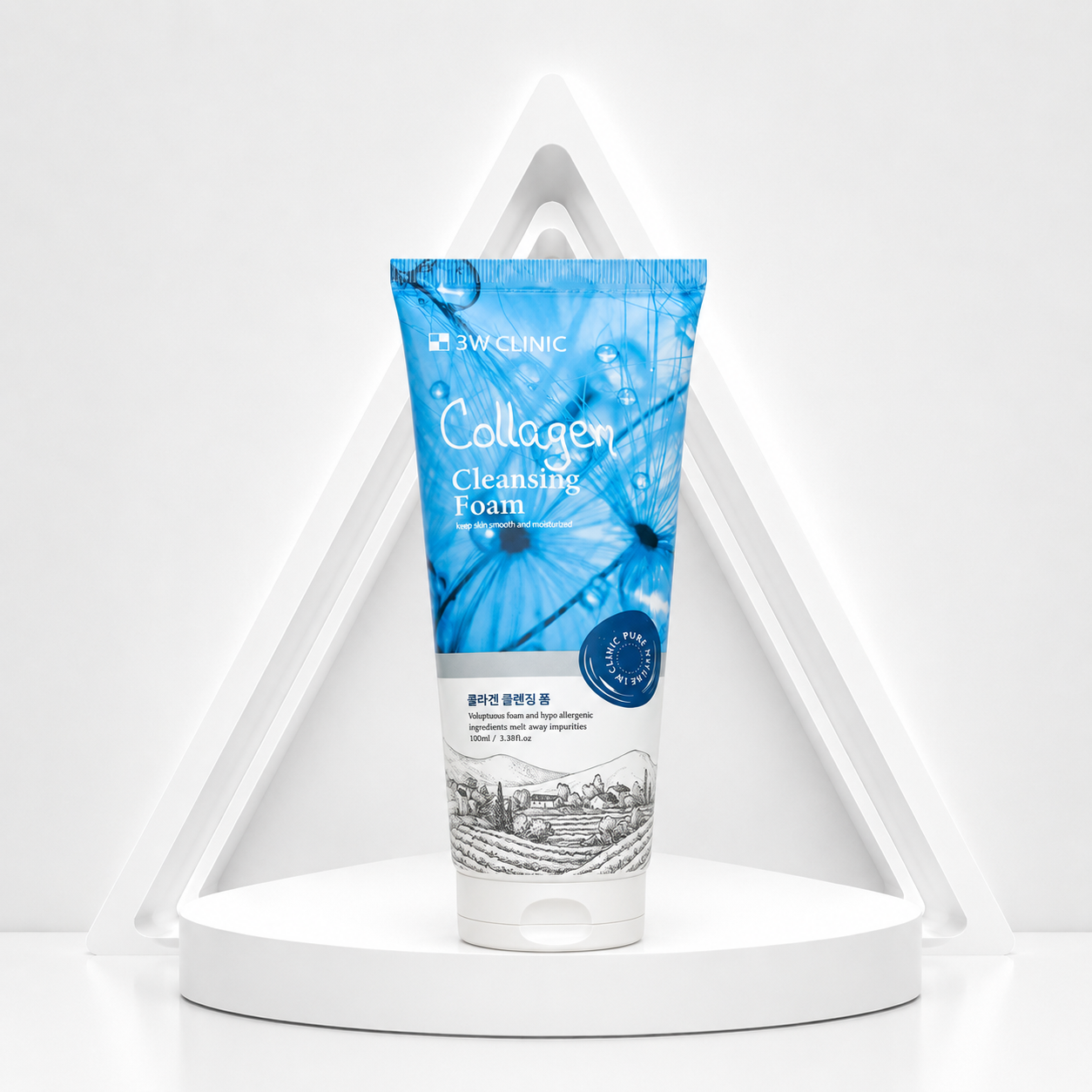 3W Clinic Collagen Foam Cleansing 100ml 🇰🇷 | ISBK260817A293 Deep Cleansing • Moisture Care • Soft & Fresh Skin