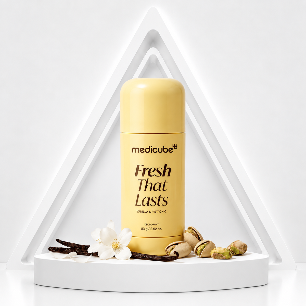 Medicube Long-Lasting Fresh Vanilla & Pistachio Deodorant – 83g | ISBK260917A368 Long-Lasting Freshness • Odor Care • Vanilla & Pistachio Scent