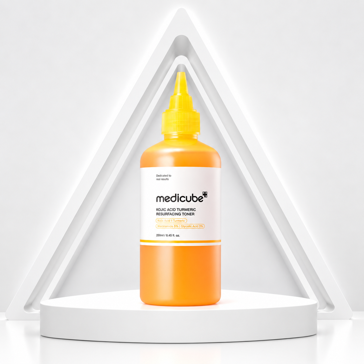 Medicube Kojic Acid Turmeric Resurfacing Toner 250ml | ISBK260921A371 Kojic Acid • Turmeric • Niacinamide • Hydration • Resurfacing Care