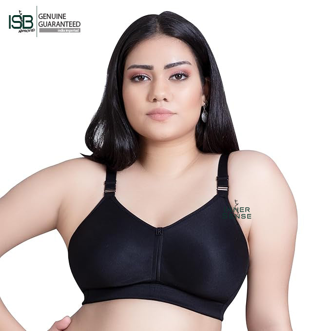 TRYLO Riza T-FIT Women's Non-Padded,Non-Wired,Full Coverage,Seamless 100% Cotton Feel Fabric Bra | Indian Imported | ISB Approved Genuine Guaranteed | IB250822438