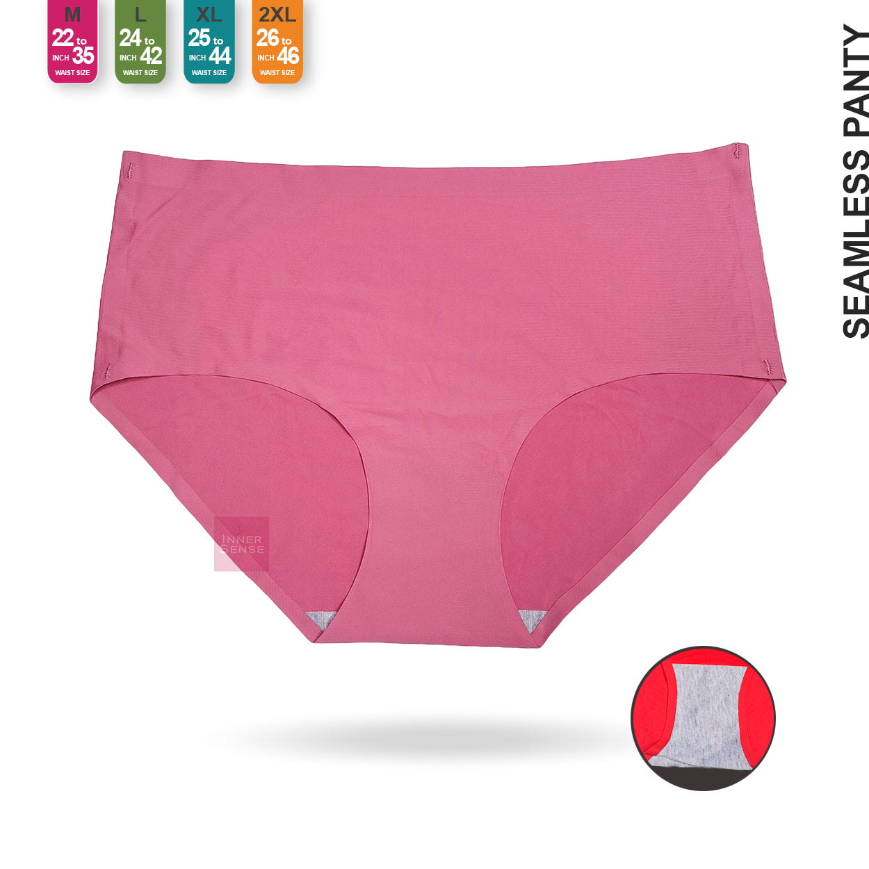 Seamless Panty Ice Silk Mid Waist | M, L, XL, 2XL | CP241104331