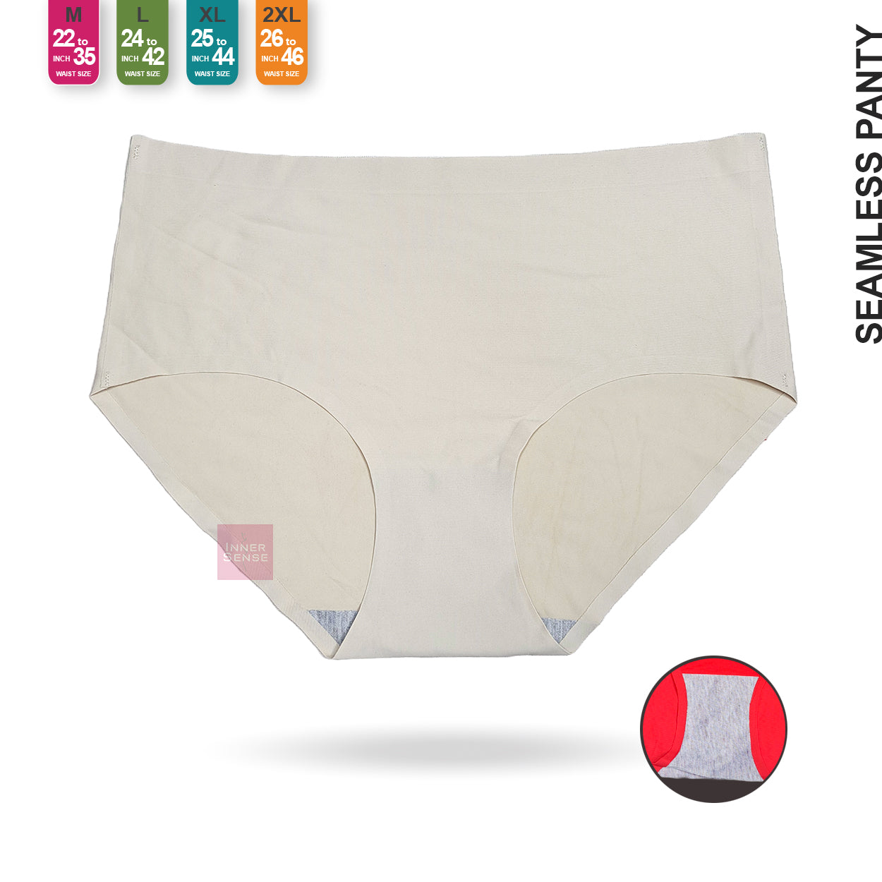 Seamless Panty Ice Silk Mid Waist | M, L, XL, 2XL | CP241104331