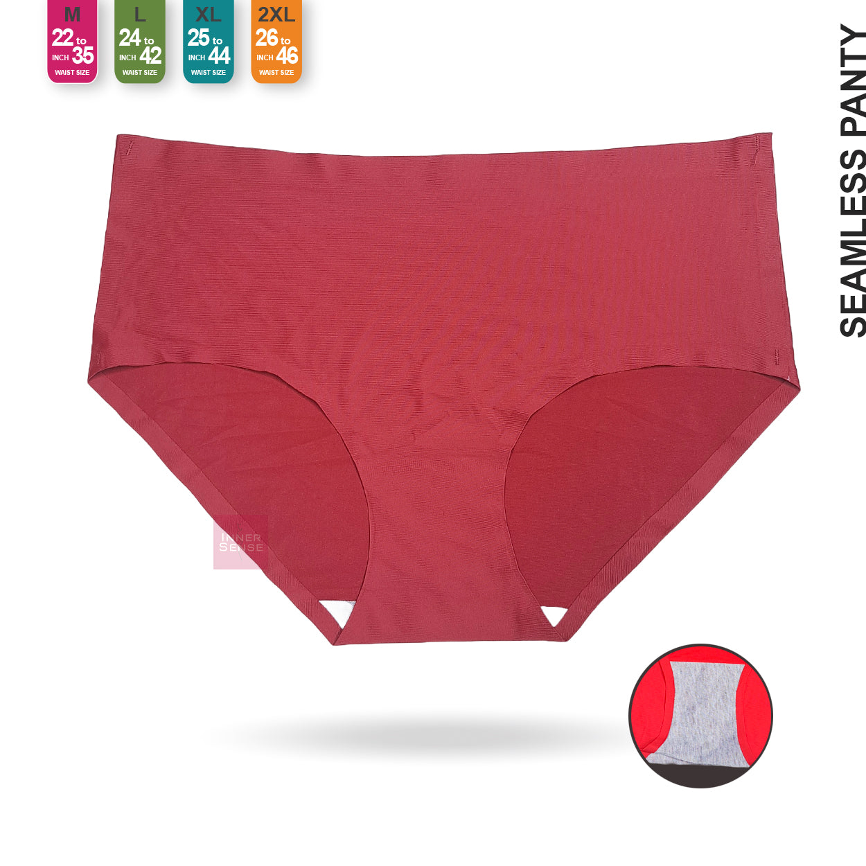 Seamless Panty Ice Silk Mid Waist | M, L, XL, 2XL | CP241104331