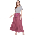 Ultimate Comfort Wide Leg Full Day Comfort Big Skirt Palazzo | ISMT260626A170