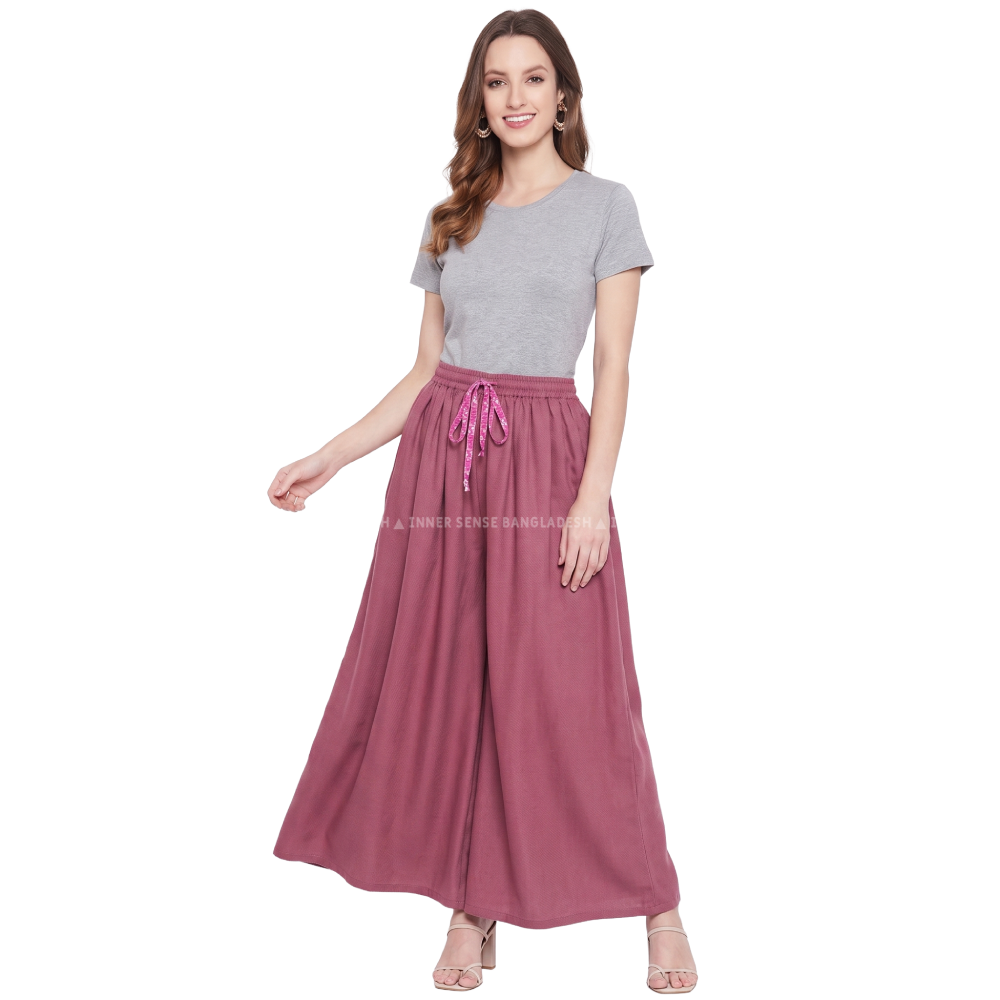 Ultimate Comfort Wide Leg Full Day Comfort Big Skirt Palazzo | ISMT260626A170