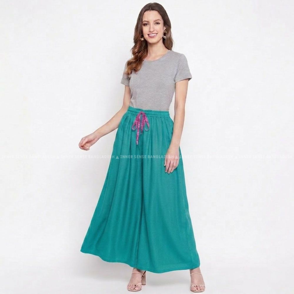 Ultimate Comfort Wide Leg Full Day Comfort Big Skirt Palazzo | ISMT260626A170
