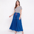 Ultimate Comfort Wide Leg Full Day Comfort Big Skirt Palazzo | ISMT260626A170