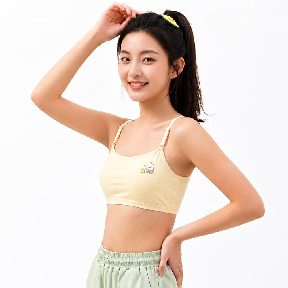 NIXA Comfortable Junior Underwear (First Bra Edition) | Thin Strap | No Hook | Breathable  And Soft Daily Comfort | CT2606308968