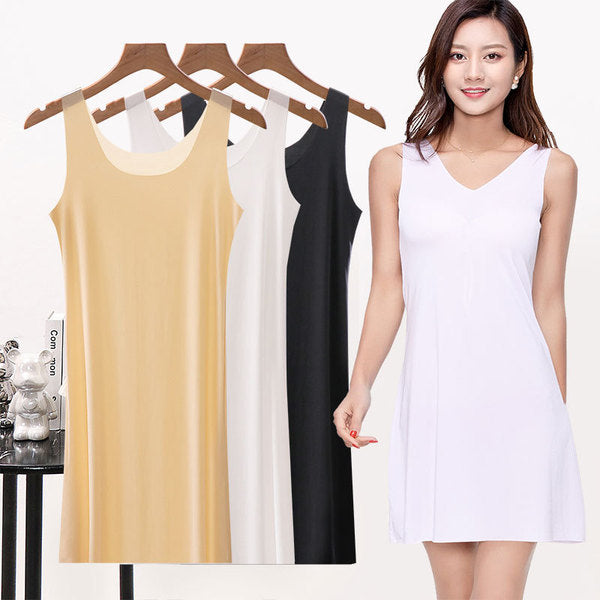 HYKA LONG ICE Premium Summer Ice Silk Seamless Vest  (Ultra-Thin Edition) | Large Size | Built-In Comfort | Breathable Everyday Wear | CT260718A206