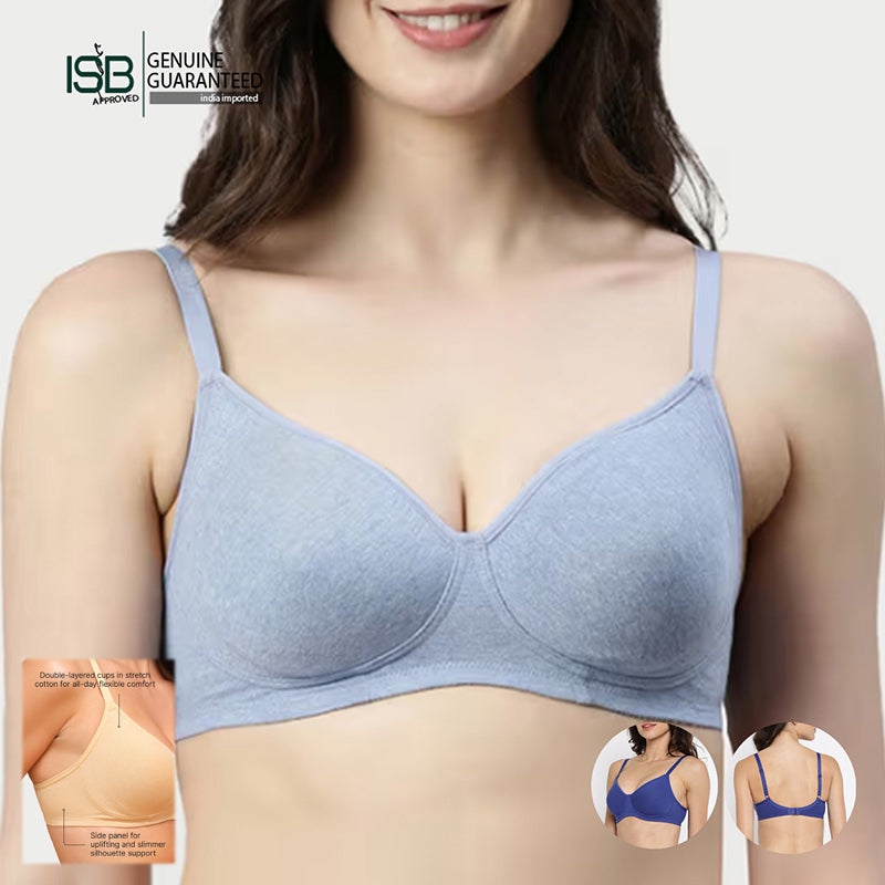 Guddi JOLLY Fabcool Encircled Side Support Shaper, Non-Wired Non Padded High Coverage Everyday Bra | 3 HOOK | Indian Imported | ISB Approved Genuine Guaranteed | IB260501A096