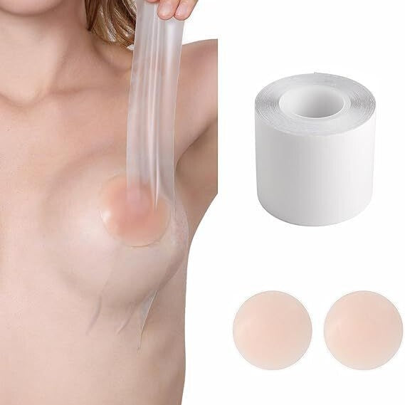 Large Bust Breast Patch Tape Roll | Anti-Sagging | Transparent Boob Tape | Breast Lifting & Support Tape | ISMT260903A358