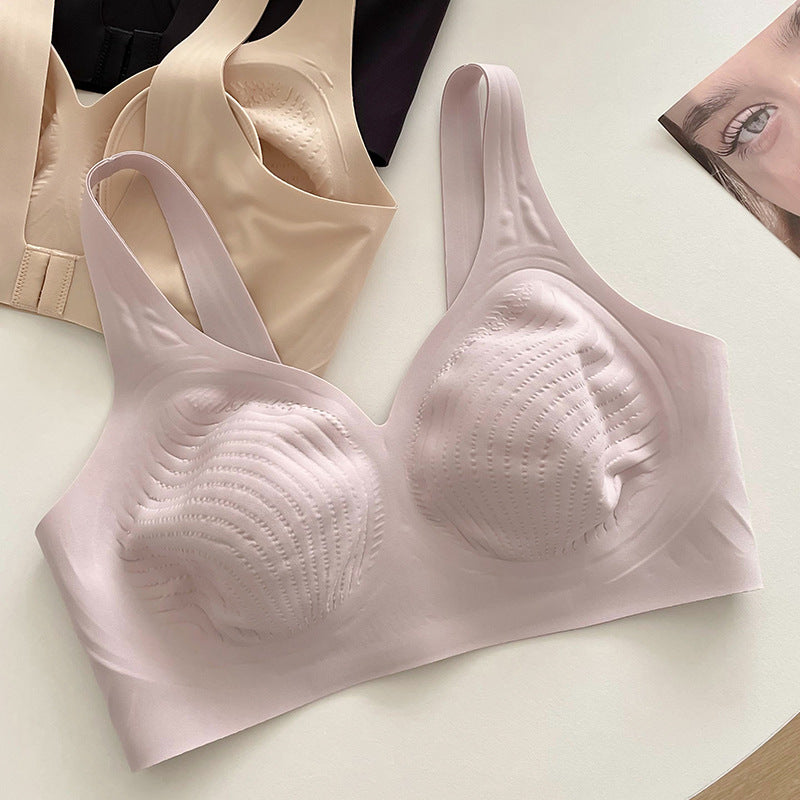 FYNO Ultra-Thin Seamless Full Cup Bra (Plus Size) Big Chest Small Look | Rabbit Ear Cup | Soft Support | Summer Comfort | CB260120939