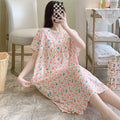 ISB Korean Style Skirt short-sleeved, Large size Nightdress T Shirt | CLS250417733
