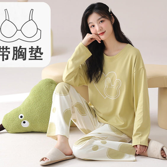 Pajamas for women spring and autumn silky satin long | CLS24111465115