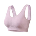 KIMI Vest-style Non-steel Ring Bra Jacquard Gathering Sports plus size Bra , China Imported | XL,3XL,5XL | CT250503737