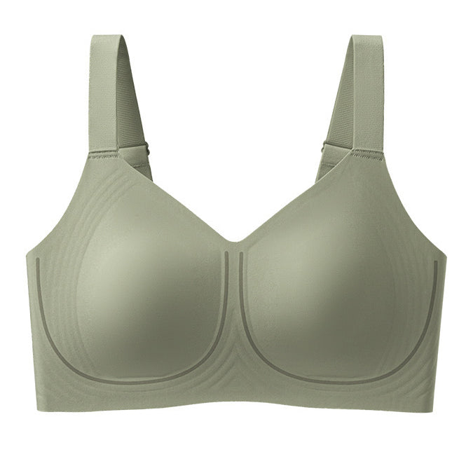 KEXO Seamless Wire-Free Lifting Full-Cup Bra Soft Support | Anti-Sagging | Big Breasts Friendly | Breathable Comfort | Cup C D | CB260131958