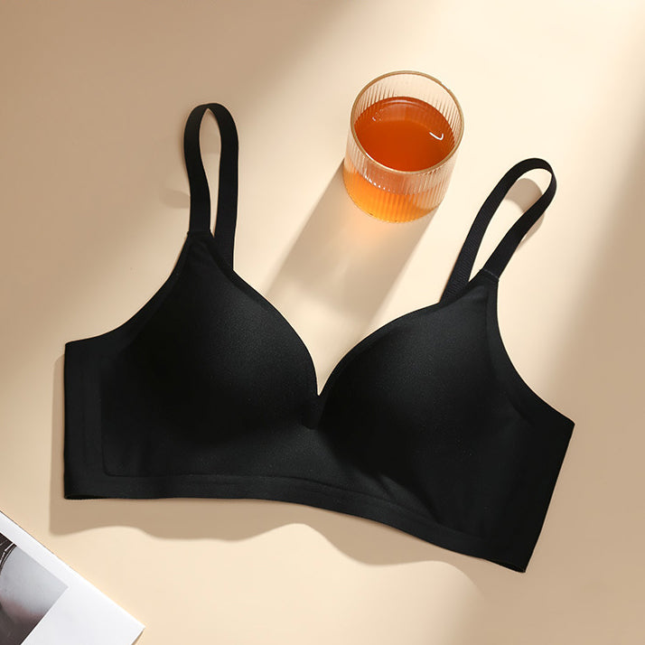 QYRA Japanese Style Traceless Push-Up Bra Thin | Small Chest Push-Up | Rimless | Anti-Sagging | Comfortable Daily Wear | CB260124943