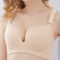 NORA Large Size Anti-Sagging Seamless Push-Up Bra | Cup C D E | 4 Hook |&nbsp; Thin Design | Adjustable Support | Smooth Lift &amp; Daily Comfort | CB2603311022