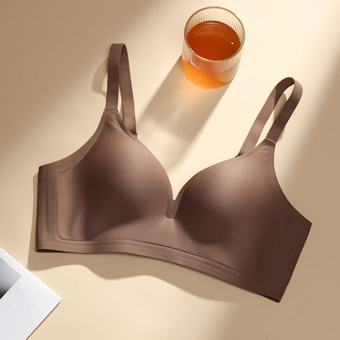 QYRA Japanese Style Traceless Push-Up Bra Thin | Small Chest Push-Up | Rimless | Anti-Sagging | Comfortable Daily Wear | CB260124943