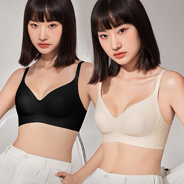 WINA Seamless Rabbit Ear Ultra-Thin Bra (Cool Sense Edition) | 3 Hook | Cup B C | Anti-Sagging Lift | Lightweight Cooling Comfort | CB260408A053