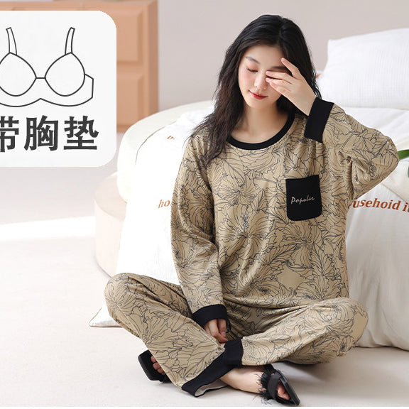 Pajamas for women spring and autumn silky satin long | CLS24111465115