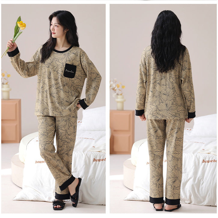 Pajamas for women spring and autumn silky satin long | CLS24111465115