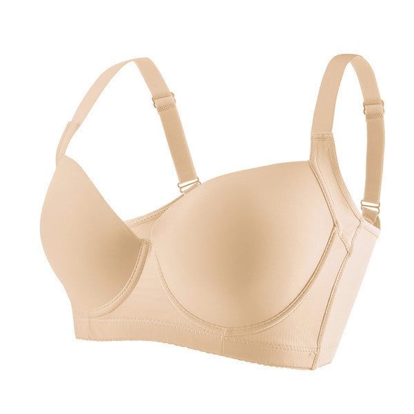 NOXA Breast-Retracting Push-Up Bra (Glossy Edition) | D Cup | 5 Hook Adjustable Support | Anti-Sagging Lift | Smooth Premium Comfort | CB260415A064