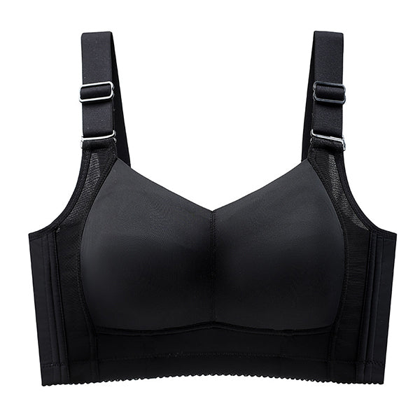 LENA Large Chest Minimizing Push-Up Bra (Full Cup Plus Size) | Cup D E | 5 Hook | Thin Design | Breast Tucking | Anti-Sagging Lift Support | CB2603261017
