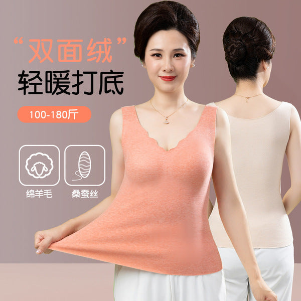 Zhangyan Thermal Vest for Women Thickened Fleece-Lined Thermal Storage Undershirt | Winter Wear | China Imported | WRN251124864