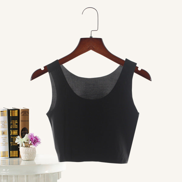 DIVA Plus size chubby girl Ice Silk anti-exposure tube top ultra-thin wrapped chest underwear sleeveless bottoming top loose camisole (China Imported) | M,L,XL,2XL,3XL,4XL | CT250508710