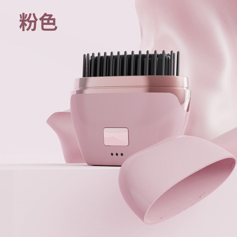Portable Hair Straightening Comb | Ceramic Heating Brush | 3-Gear Temperature Control | Anti-Pull Smooth Styling | ISMT260815A292